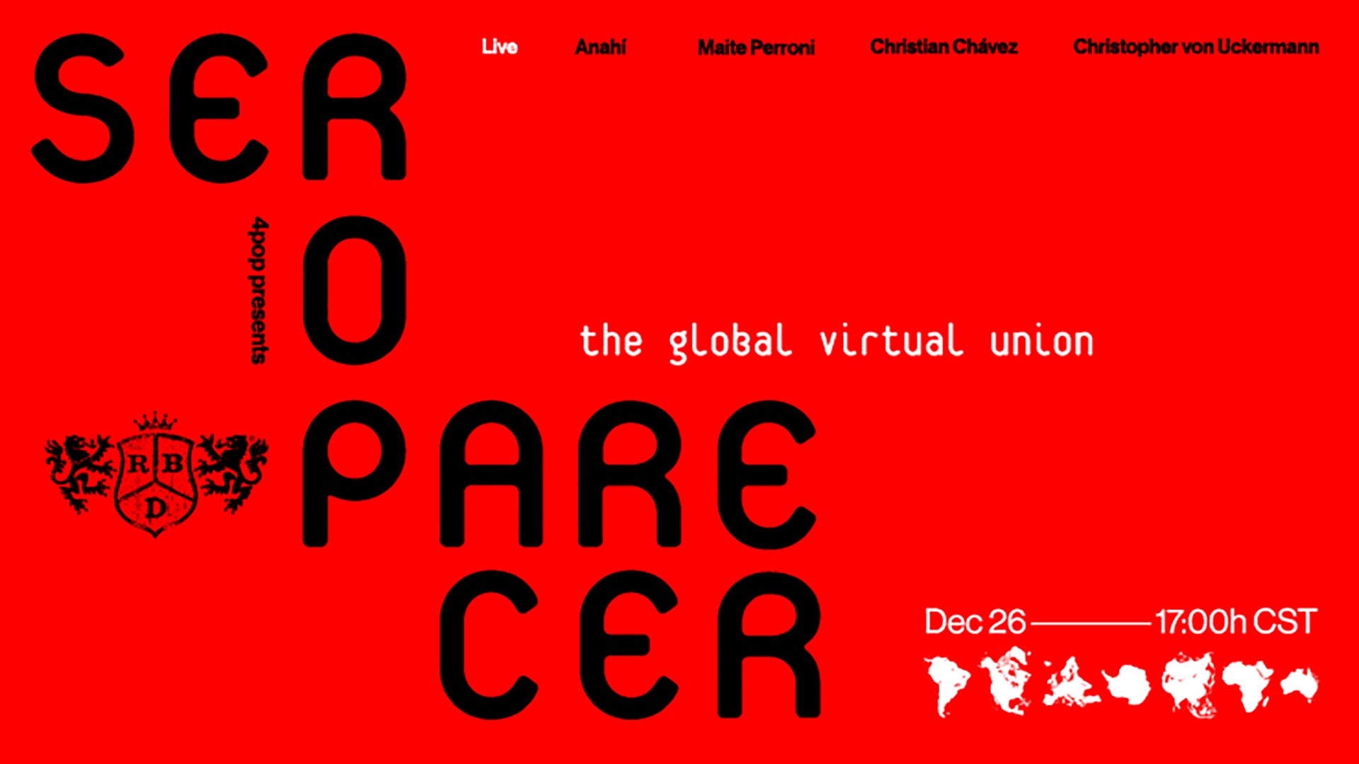 Rbd Announces Worldwide Event Ser O Parecer Live Nation